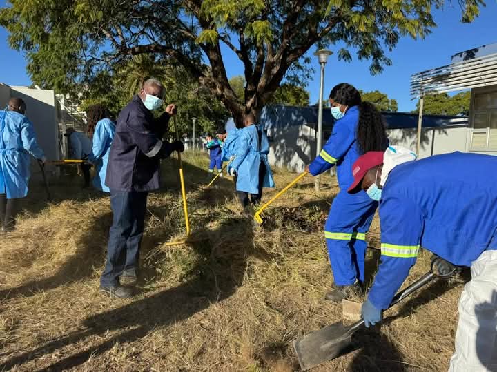 Hon. Dr. Esperance Luvindao leads MHSS Clean-Up Campaign to Ensure Dignity in Healthcare Facilities