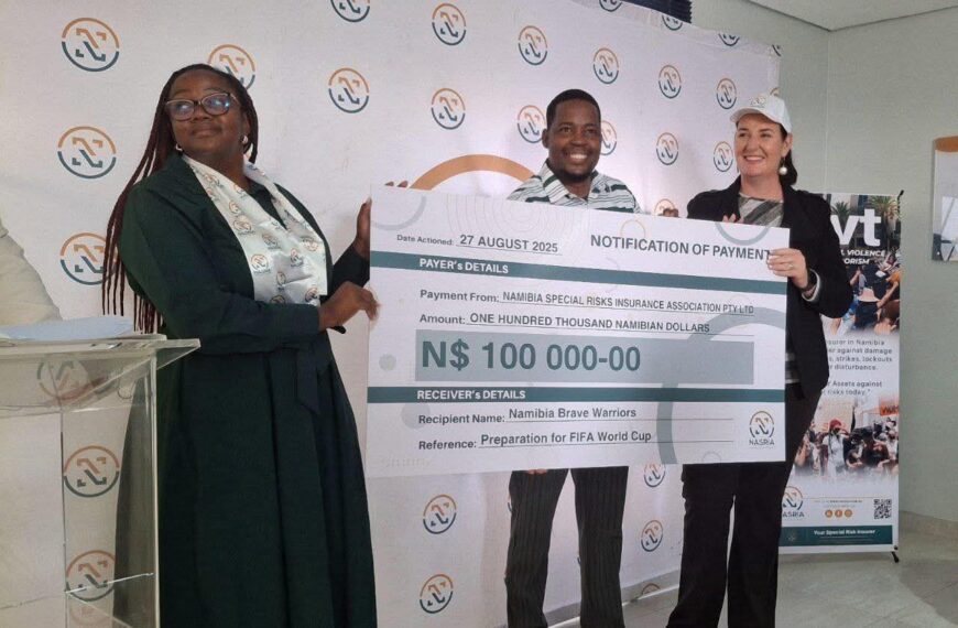 NASRIA Pledges N$100,000 to Fuel Brave Warriors’ World Cup Qualifier Campaign