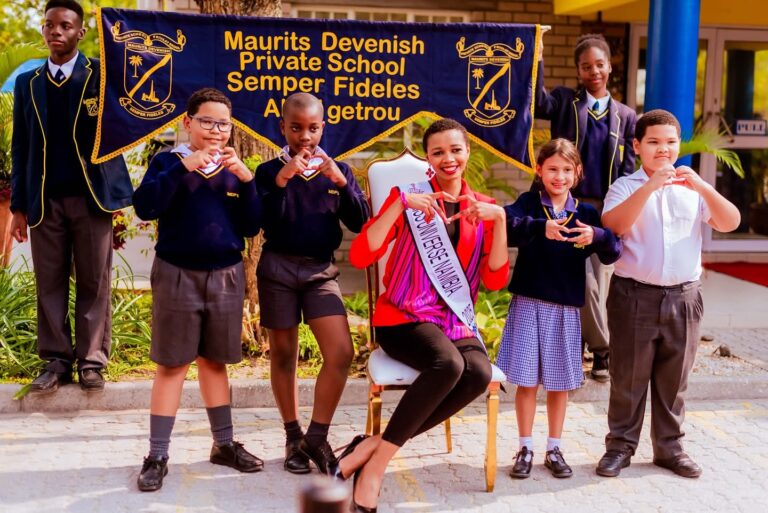 Learners at Maurits Devenish Private School Inspired by Miss Namibia 2025 2 Johanna Swartbooi
