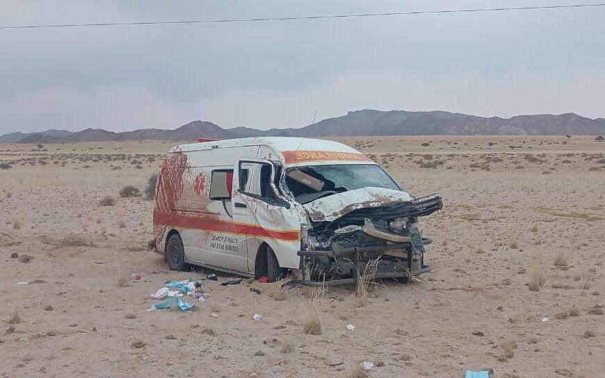 State Ambulance Involved in accident Near Aus