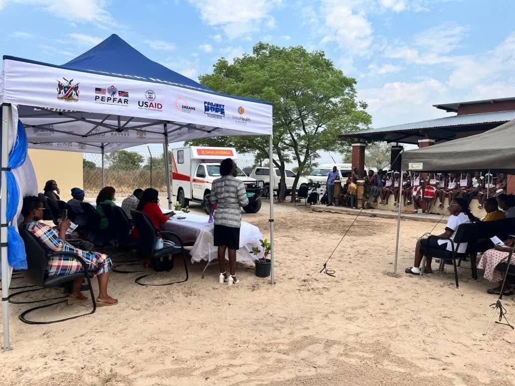 The Ministry of Health and Social Services Hands Over New Ambulance to Mpora Clinic