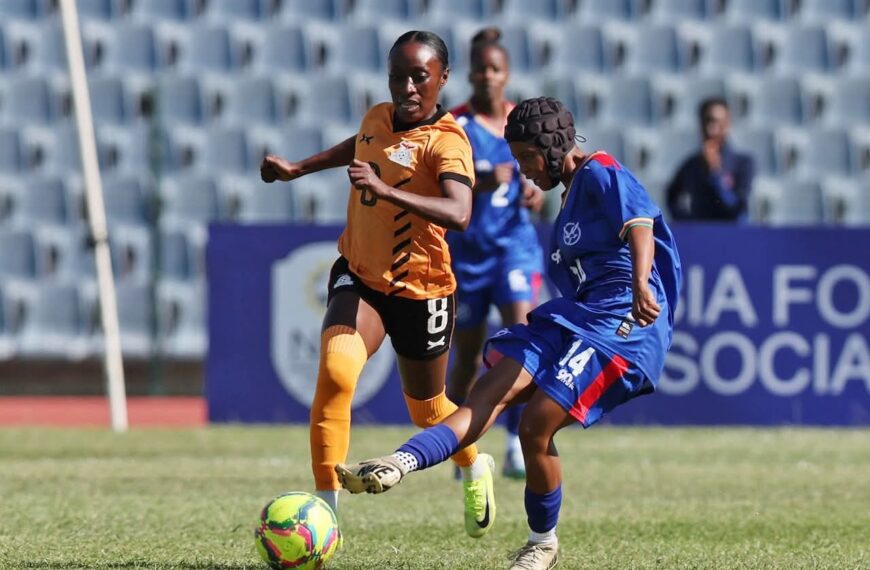 Namibia against Zambia in Johannesburg on Wednesday