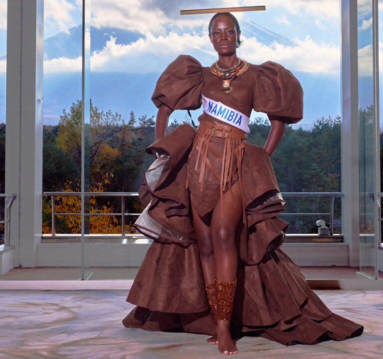 Uatjiri Mbaisa Unveils Namibia’s National Costume for Miss International 2025