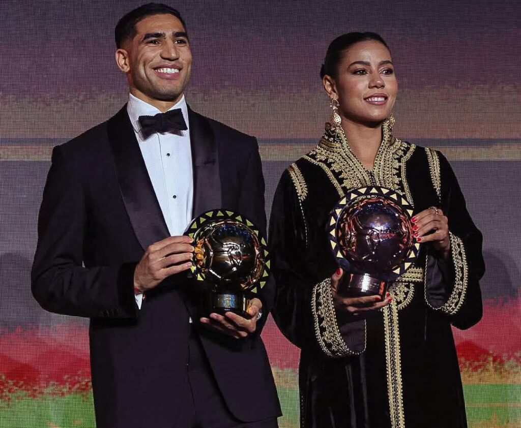 Achraf Hakimi Named 2025 CAF Men’s Player of the Year 2 Achraf Hakimi and Ghizlane Chebbak
