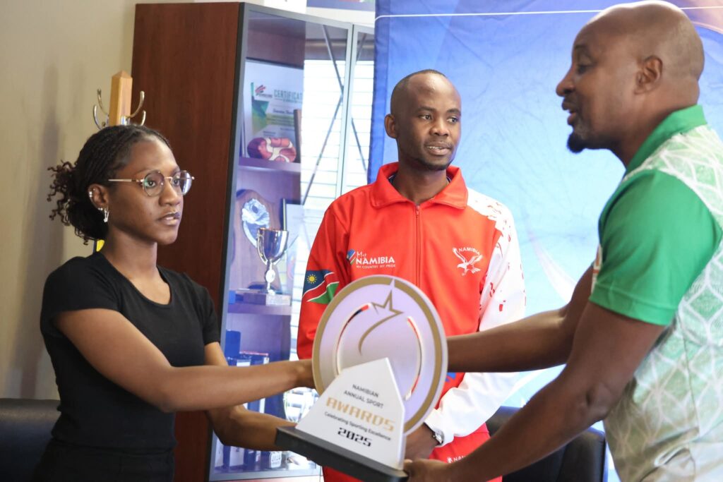 NSC Admits Error After Wrong Athlete Announced as People’s Choice Sport Star of the Year 2 Emilia Ekandjo was handed over the People’s Choice Sport Star of the Year award