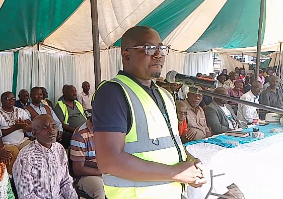 Independent Candidates Gain Ground Across Namibia as Voters Push for Change 1 Petrus Ndumba address the supporters at Mayana Village during the joint rally with Paulus Mbangu