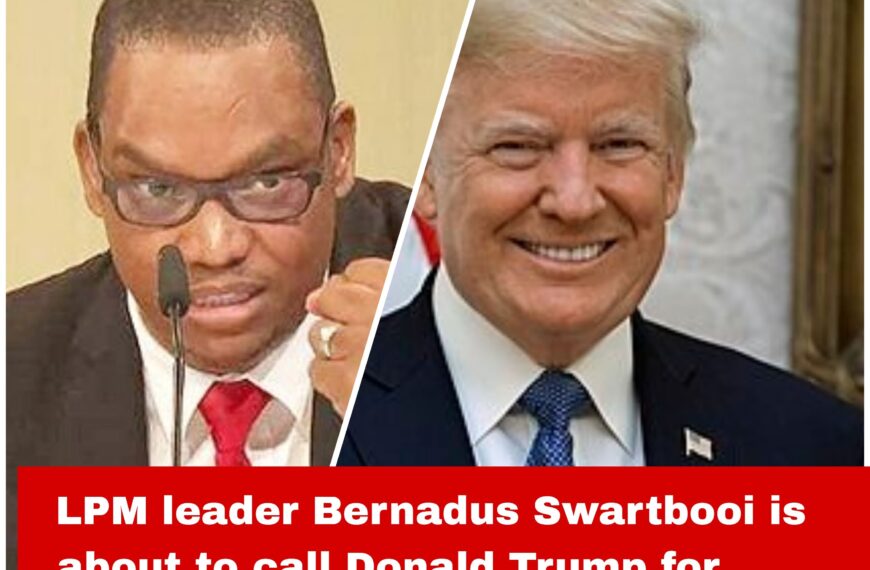 LPM leader Bernadus Swartbooi is about to call Donald Trump for help