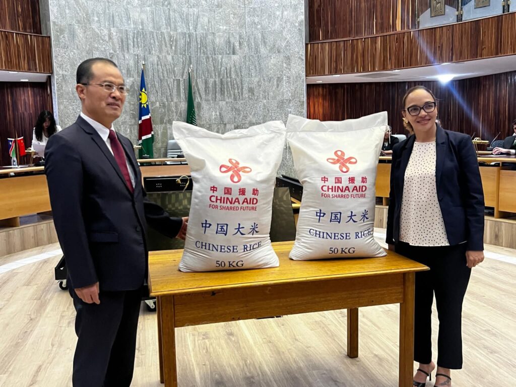 China Donates Rice to Support Namibia’s 2024/2025 Drought Relief Programme 1 China Donates Rice to Support Namibia’s 2024/2025 Drought Relief Programme