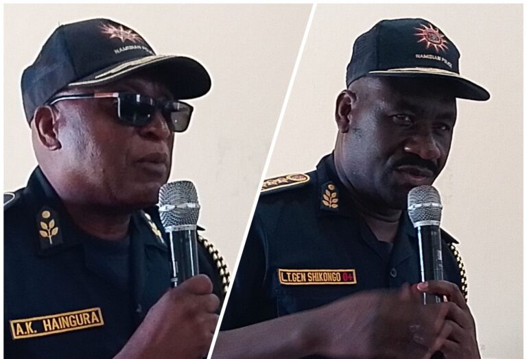 Watch: LG Joseph Shikongo urged police officers at Kavango East Region to uphold their core values while performing their duties at their stations 9 LG General Joseph Shikongo