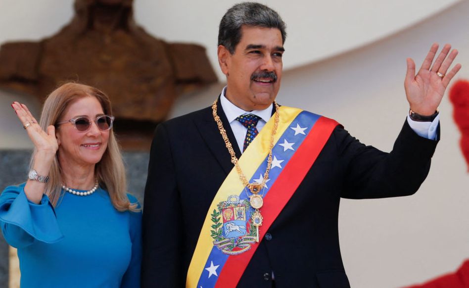 Venezuelans Celebrate After Reports of Maduro’s Arrest by the United States 1 Maduro and His wife, Cilia Flores