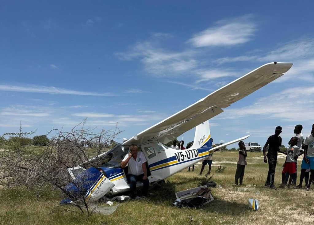Small Plane Crashes Near Okahao 1 Small Plane Crashes Near Okahao