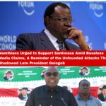 Hage Geingob and James Sankwasa