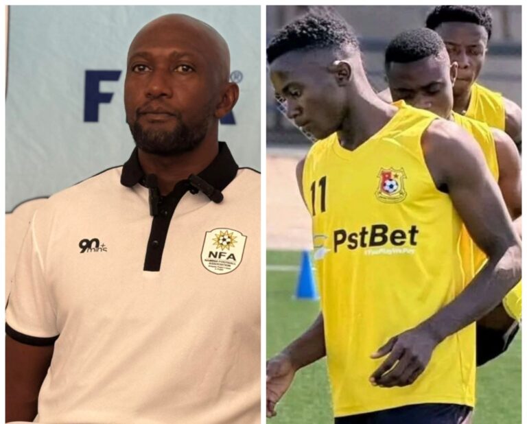 Namibian promising star, Jonas Michael Omitted as Brave Warriors Name Preliminary Squad for FIFA Series 2026