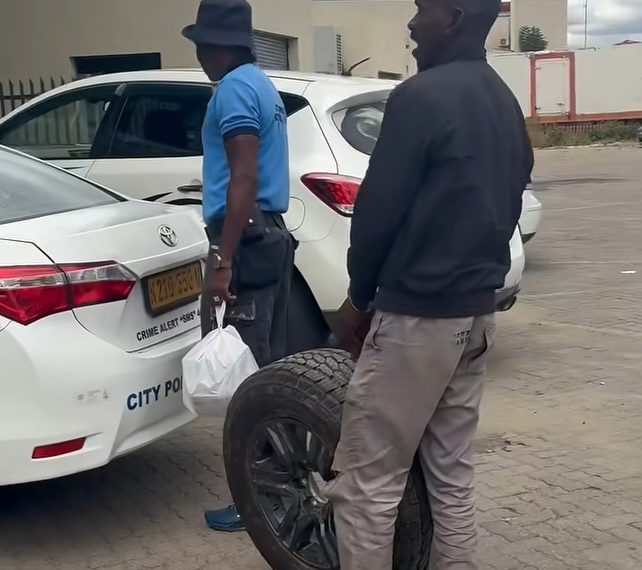 Caught Red-Handed Tyre Thief Arrested at Wernhil Mall