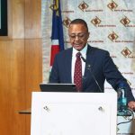 Governor Ebson Uanguta at the Monetary Policy Committee (MPC) meeting