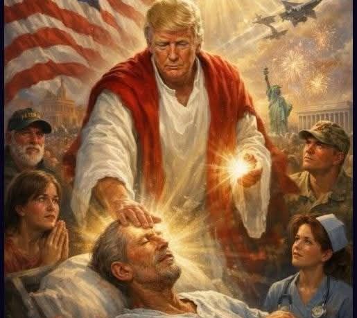 Trump Deletes Image Portraying Himself as Jesus After Religious Backlash 1 Trump Deletes Image Portraying Himself as Jesus After Religious Backlash