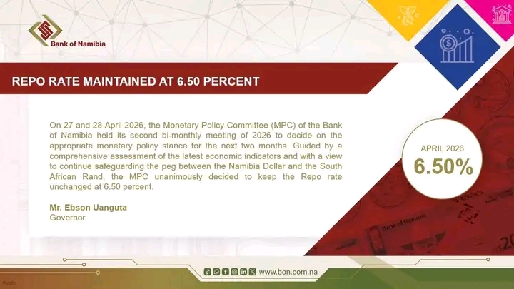 No Change for Your Wallet: Bank of Namibia Holds Repo Rate at 6.5% 2 inbound8328057749646064872
