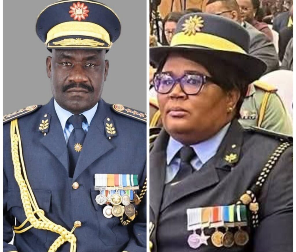 Nainda Steps In as Acting Police Chief Following Shikongo Suspension 1 Lieutenant General Joseph Shikongo (left) and Major General Anne-Marie Nainda (right)