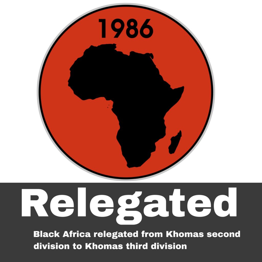 Black Africa FC Hit the Bottom following 8:0 humiliation 1 Black Africa relegated