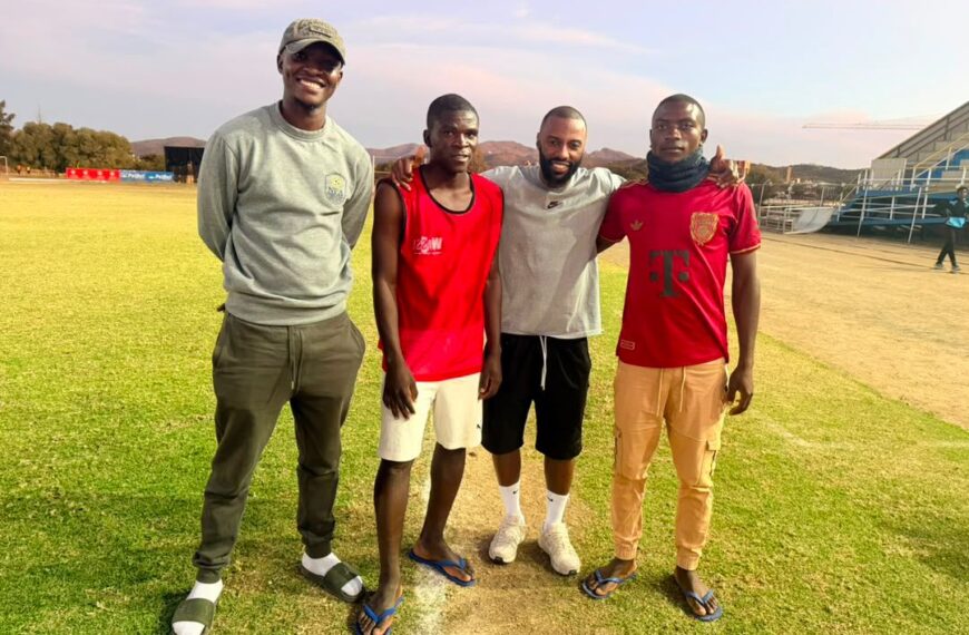 The Updated World 11 Coach Nelson Iiyambo, Anton Mbambero, and Peter Shitembi