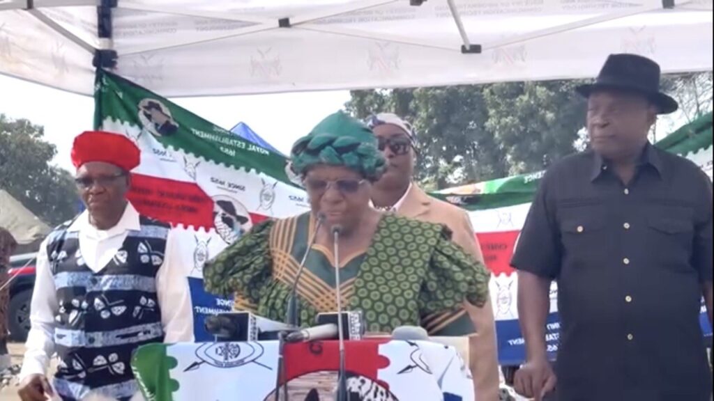President Nandi-Ndaitwah Emphasises Unity, Innovation and Cultural Preservation at Masubia Cultural Festival 1
Her Excellence president Dr Netumbo Nandi-Ndaitwah in the middle, Minister of Urban and Rural Development Hon. James Sankwasa right and Minister in the presidency Dr Charles Mutumba left.