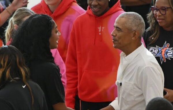 Obama Encourages WNBA Stars During Surprise Visit Ahead of All-Star Weekend