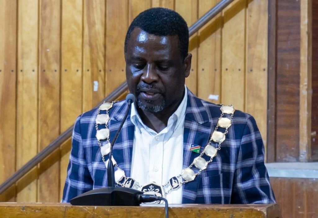 Walvis Bay Mayor urges youth to prepare for oil, gas and green hydrogen opportunities 1 Walvis Bay Mayor Johannes Shimbilinga