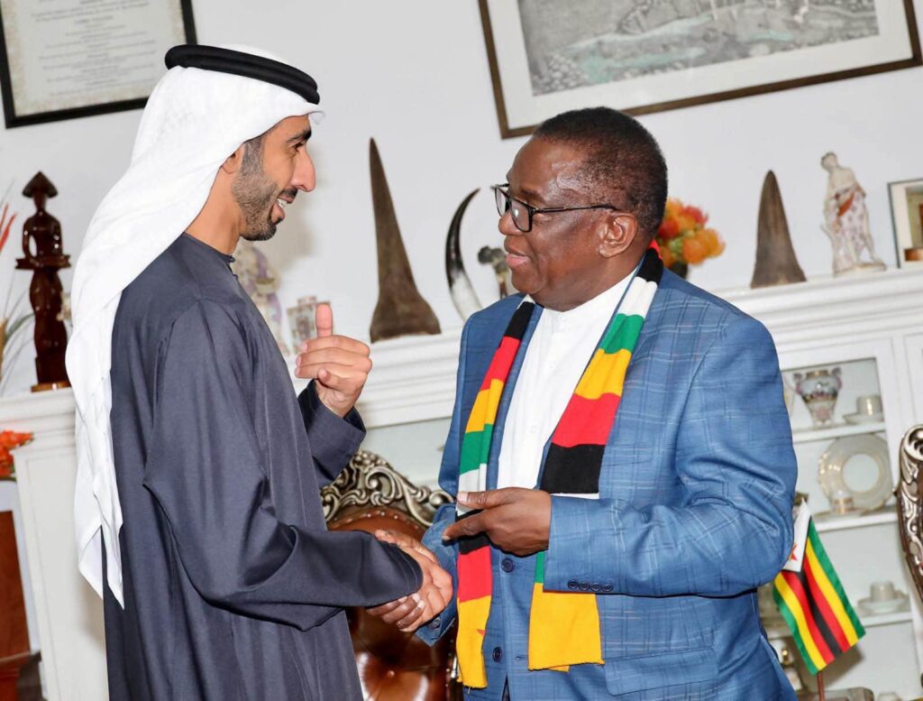 Mnangagwa, UAE Minister Discuss Trade, Investment and Border Digitisation 1 Photo Contributed