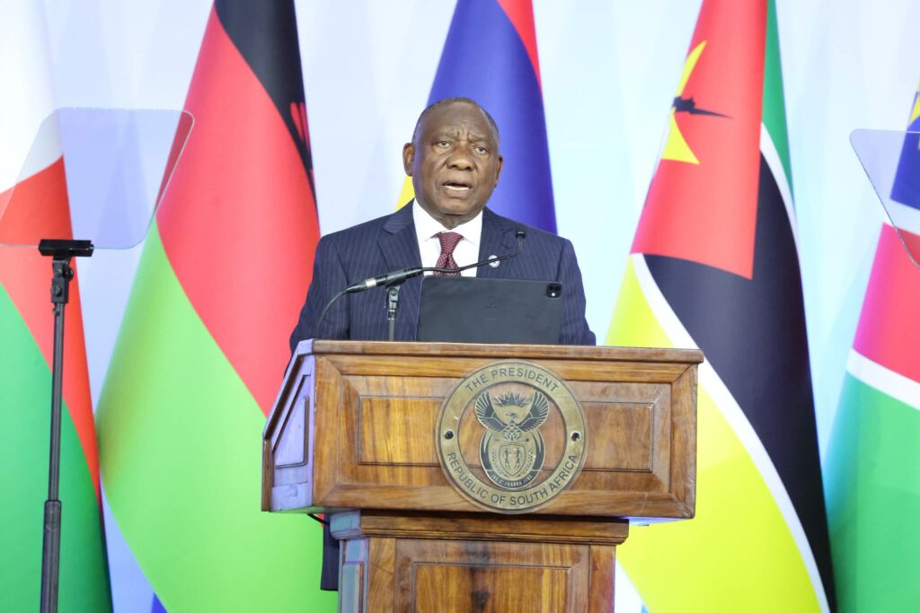 South African president His Excellence Cyril Ramaphosa 