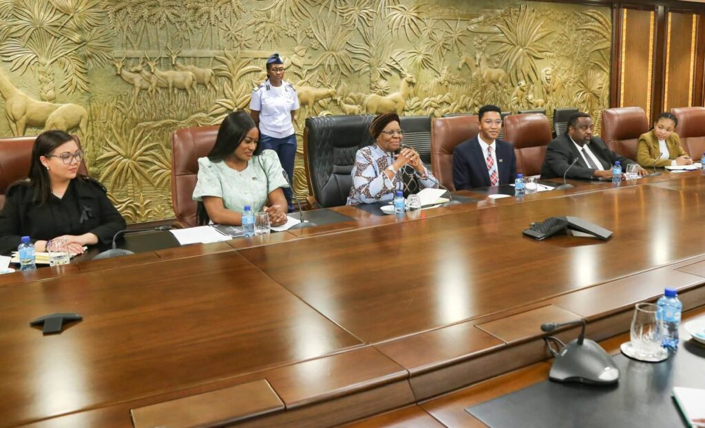 PRESIDENT NANDI-NDAITWAH RECEIVES WHO DIRECTOR-GENERAL AT STATE HOUSE 1 Picture Contributed