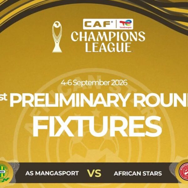 African Stars Face Gabon’s AS Mangasport, UNAM Meet Angola’s Kabuscorp