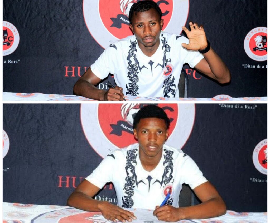 Okahandja United FC Duo Complete Moves to Hungry Lions After Successful Trials 1 Ricardo Isaaks and Engilio Goagoseb