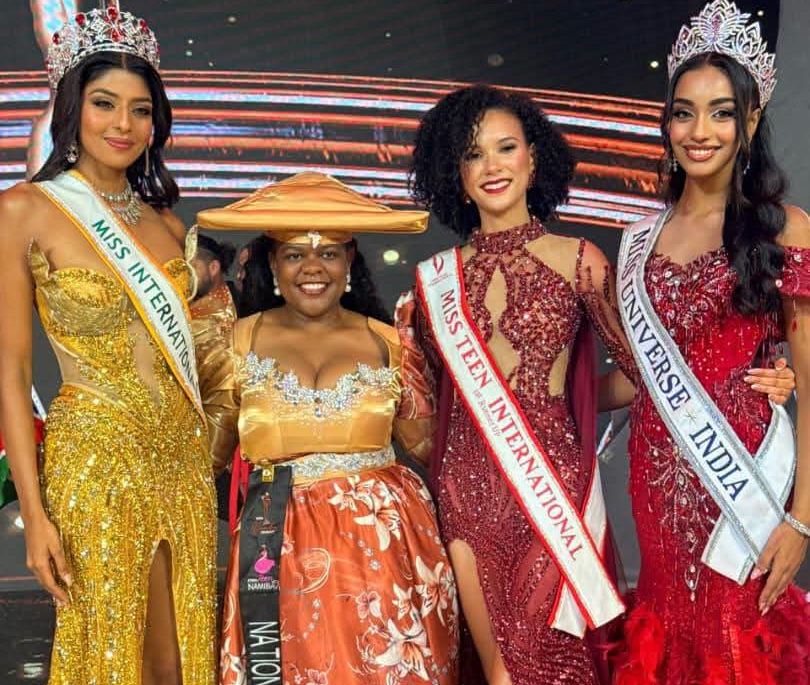 Namibia’s Chantel Boeren Claims Miss Teen International 2026 First Runner-Up Spot in India 8 Chantel Boeren with Miss India Universe