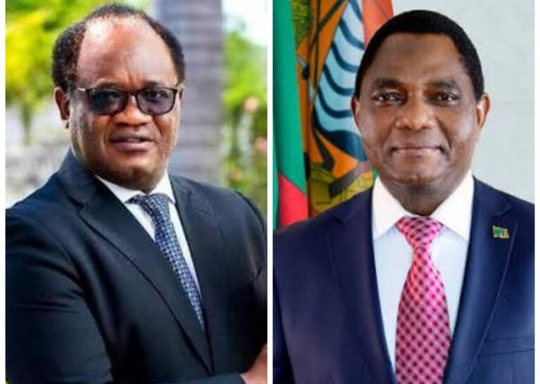 Zambia Courts Shut as Presidential Election Challenge Deadline Expires 2 Opposition presidential candidate Brian Mundubile (left) and President Hakainde Hichilema (right)