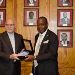 Iranian Ambassador to Namibia, H.E. Mohammad Bagher Beigi, paid a courtesy visit to Hon. Dr. Peya Mushelenga