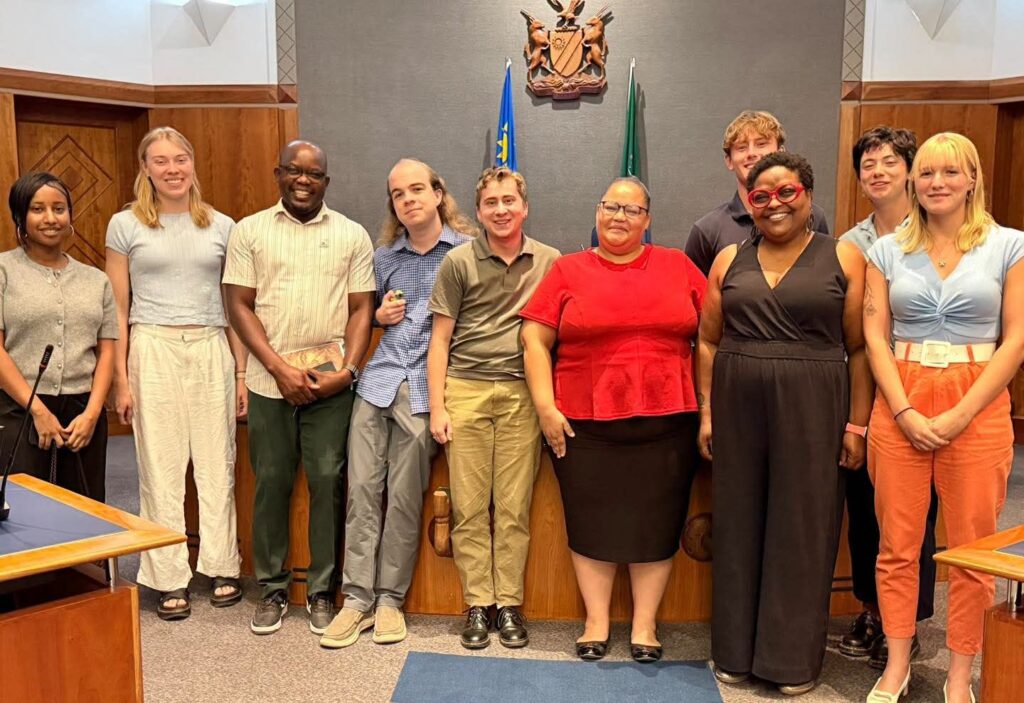 American Students explore Namibia Parliament