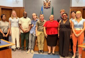American Students explore Namibia Parliament