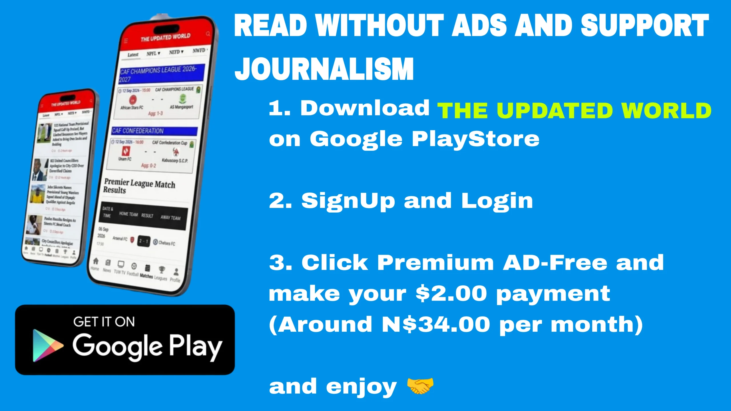 Download The Updated World APP