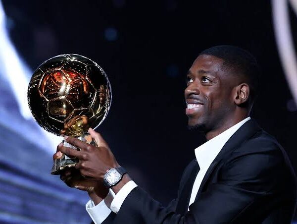 Dembele after winning Balloon d'Or