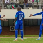 The Updated World 5 Khama Billiant celebrate his goal in CAF Champion League preminary rounds with team mates