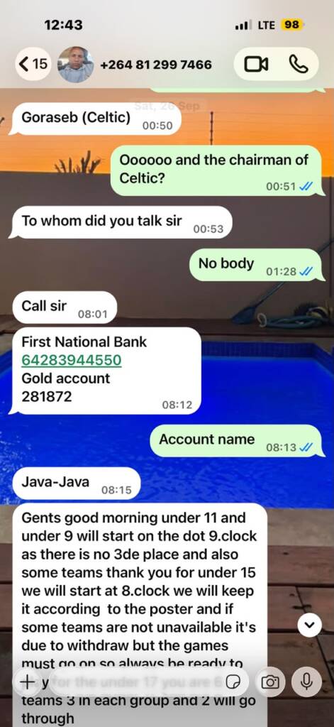 Rundu Chiefs FC New Signings Linked to Alleged NFA e-Connect Transfer Scandal in Erongo 10 IMG 20261009 WA0015