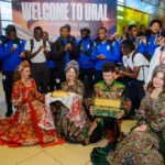 Namibia national team welcomed in Russia